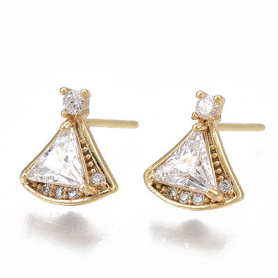 Brass Stud Earring Findings