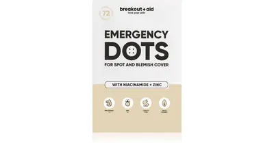 Breakout+aid Acne Patches with Niacinamide and Zinc Emergency Dots 72 pieces