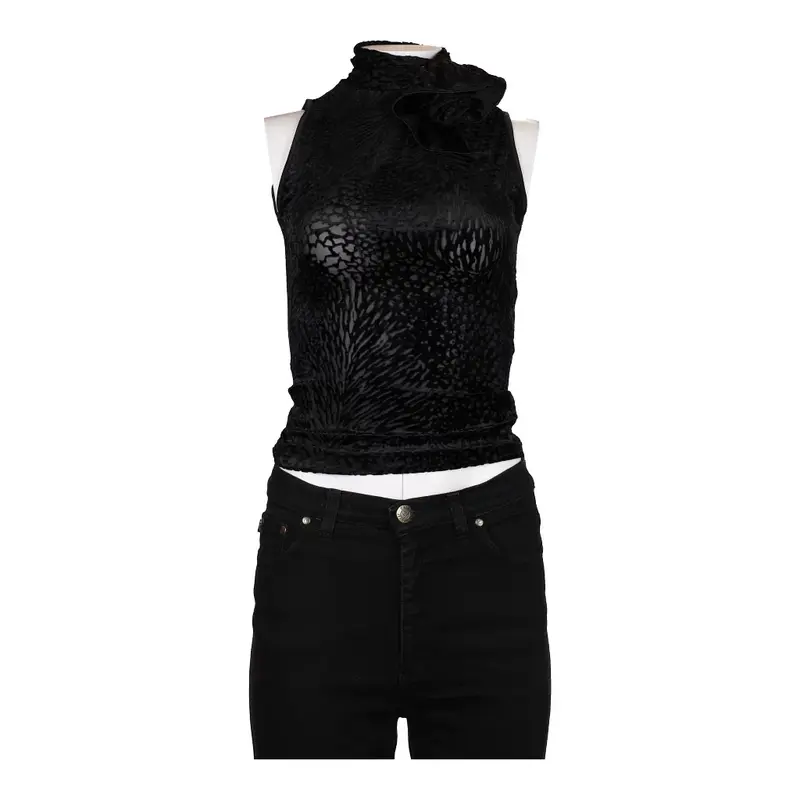 Armani Animal print Top - Small Black Viscose