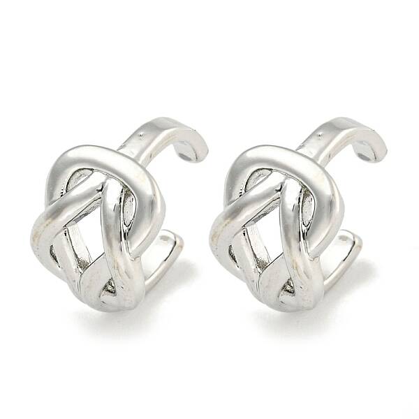 Brass Cuff Earrings