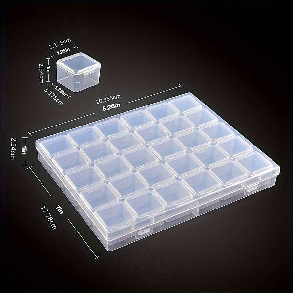 30 Slots Plastic Craft Organizer Case