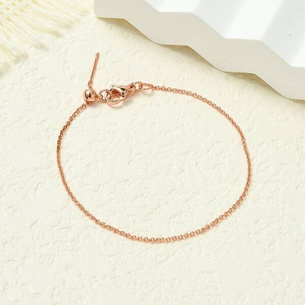 Brass Cable Chains Bracelets for Women