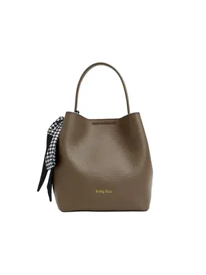Smting leather bucket bag