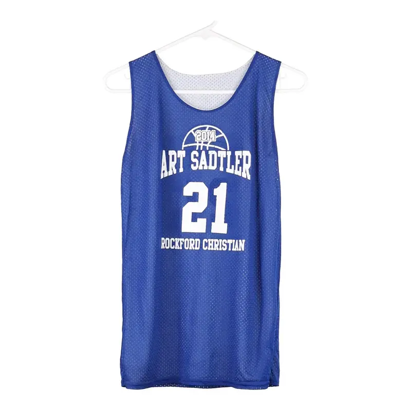 Age 13-15 Unbranded Reversible Jersey - Large Blue Polyester