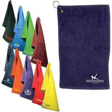 150 Customized Fingertip Towel Dark Colors - 100% Cotton & Velour