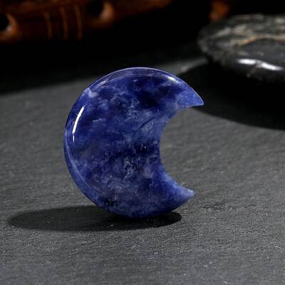 Natural Sodalite Palm Stone Massager