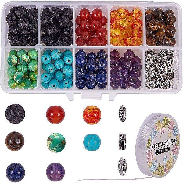 DIY Chakra Style Bracelet Making