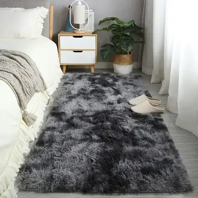 Multi-size Modern Comfortable Fluffy Area Rug for Home Decor, 1 Count Non-slip Soft Water Absorbent Floor Carpet, Decorative ...