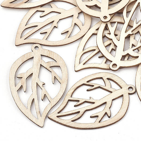 Undyed Wood Pendants