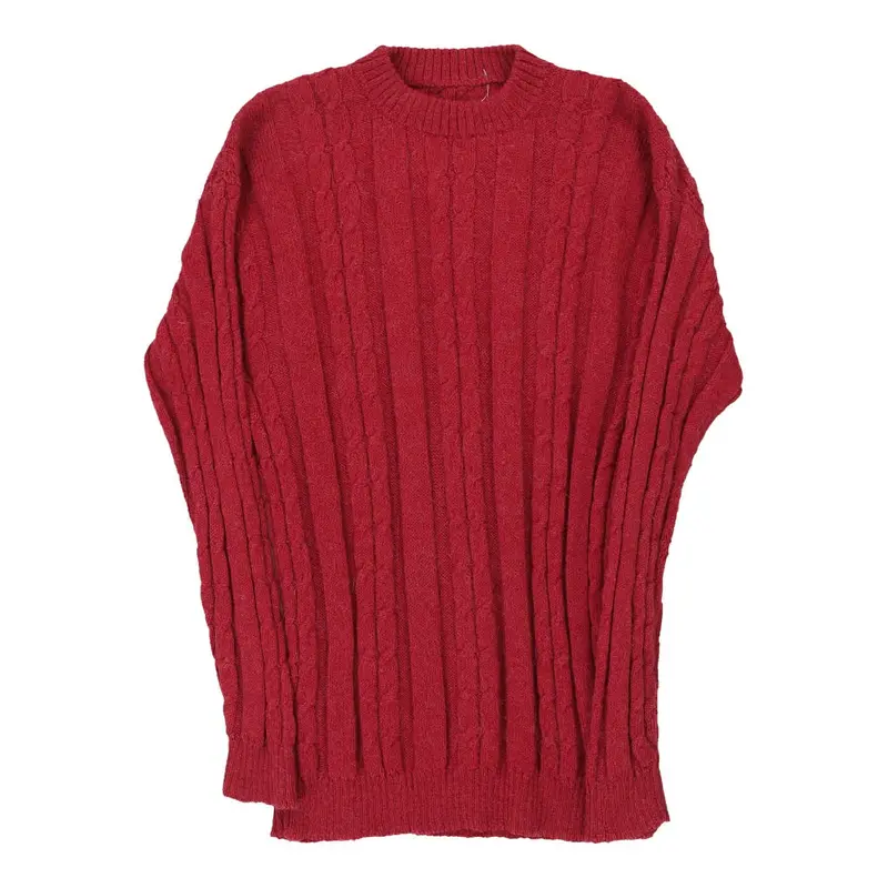 Unbranded Jumper - Medium Red Wool Blend