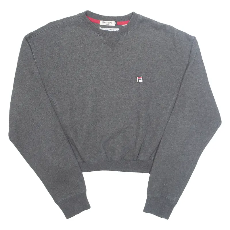 FILA Cropped Womens Sweatshirt Grey M