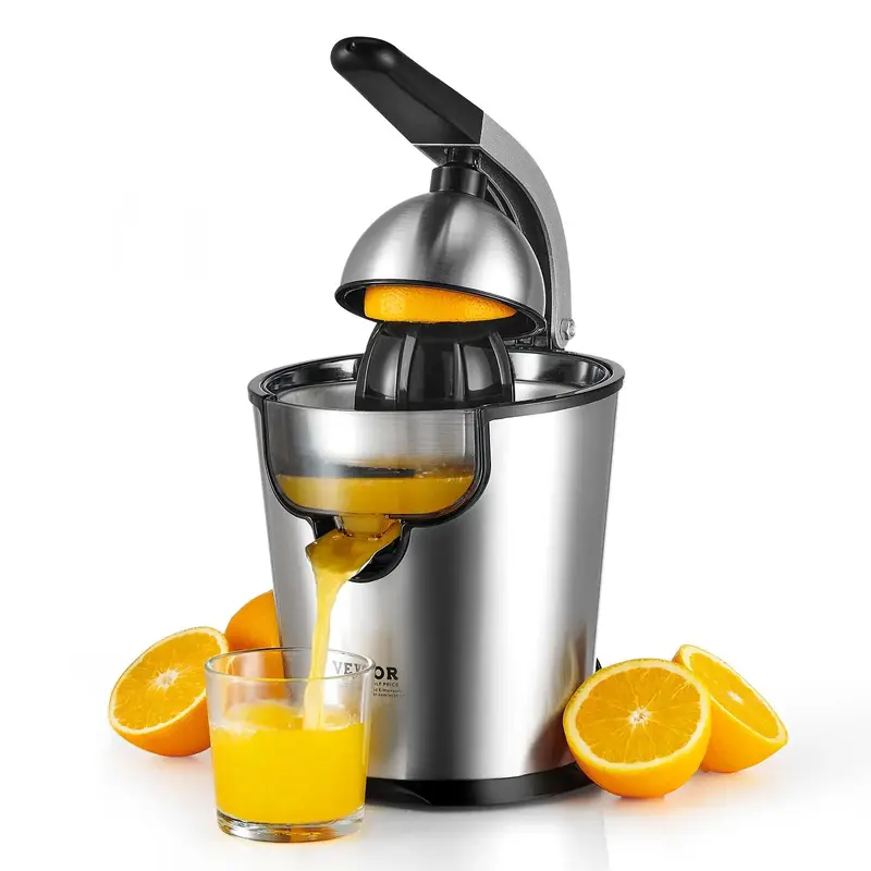 VEVOR Electric Citrus Juicer, Orange Juice Squeezer with Two Size Juicing Cones, 300W Stainless Steel Orange Juice Maker with...