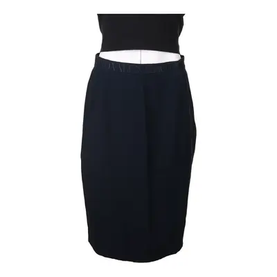 Valentino Midi Skirt - 24W UK 4 Navy Acetate