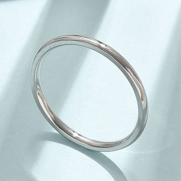 304 Stainless Steel Plain Band Rings