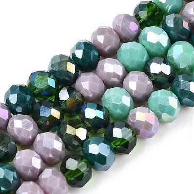 Electroplate Glass Beads Strands