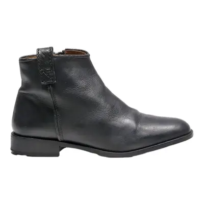 VERO CUOLO Ankle Boots Black Leather Womens UK 7