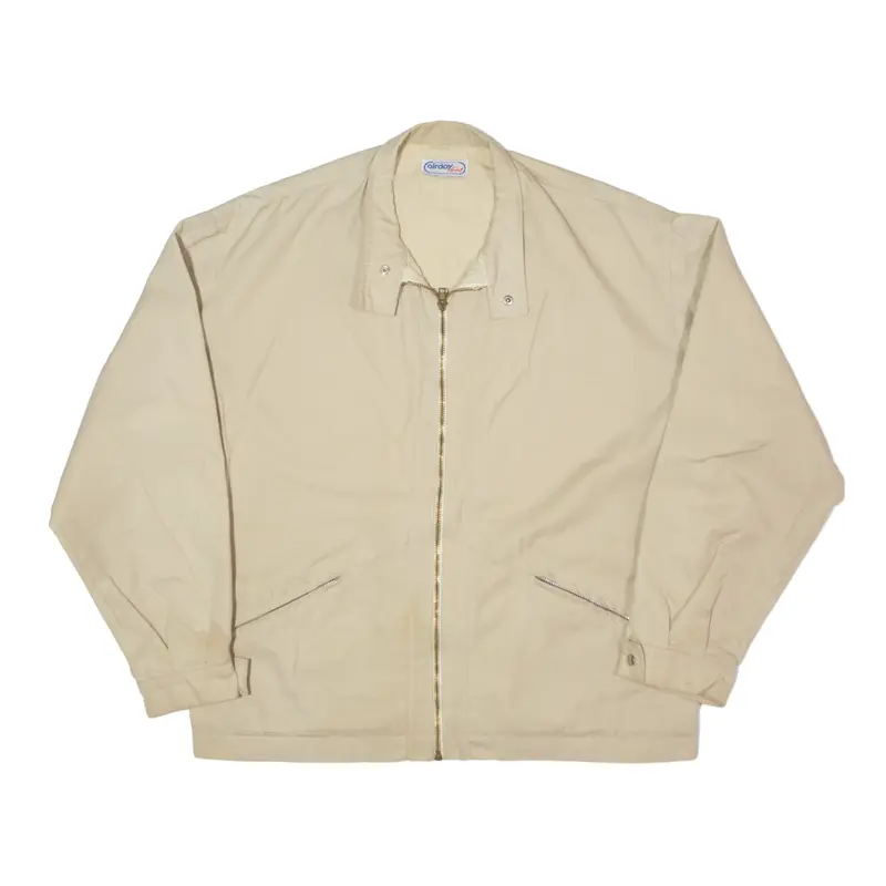 CAIRDAY SPORT Workwear Lined Jacket Beige 90s Mens XL