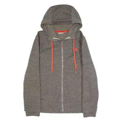 THE NORTH FACE Fleece Lined Womens Jacket Brown Hooded XL