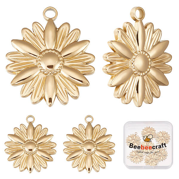 Beebeecraft 10Pcs 304 Stainless Steel Pendants