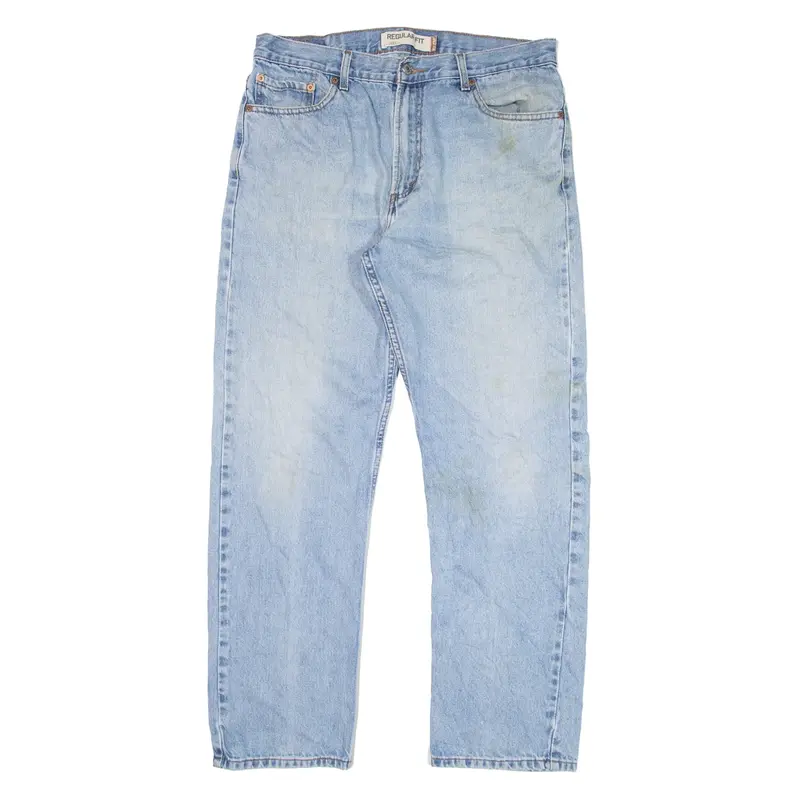 LEVI'S 505 Jeans Blue Denim Regular Straight Mens W36 L32