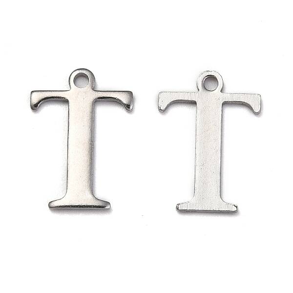 Tarnish Resistant 304 Stainless Steel Alphabet Charms