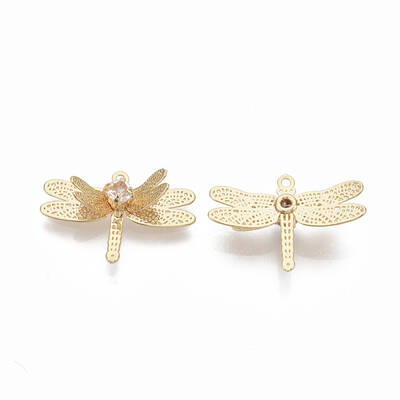 Brass Cubic Zirconia Pendants