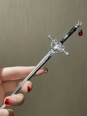 Vintage Knife Shaped Hair Pin, Fashionable Hair Accessories for Women & Girls, Trendy All-match & Exquisite Hair Pin for Birt...