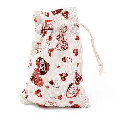 Christmas Theme Cotton Fabric Cloth Bag