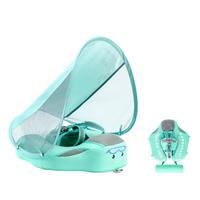 Mambobaby Pool Float Deluxe with Canopy and Tail Classic Green