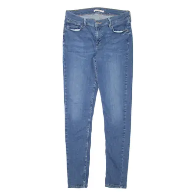 LEVI'S 710 Womens Jeans Blue Slim Skinny Stone Wash W27 L32