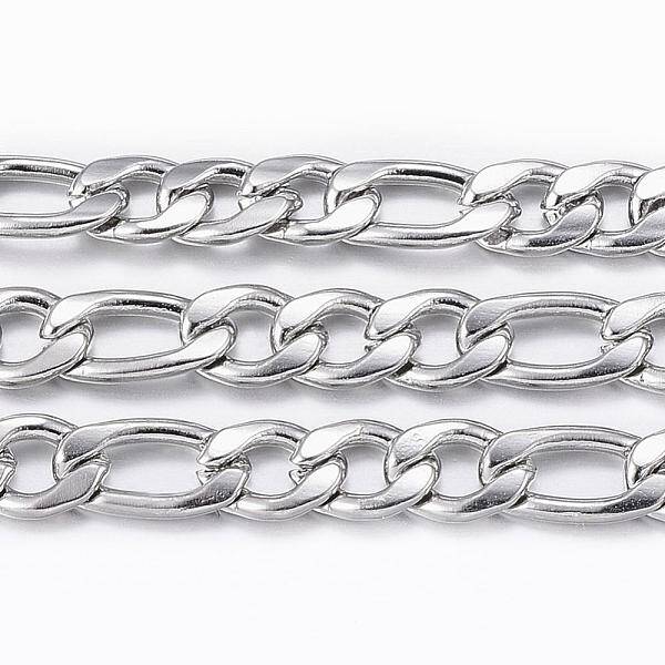 Tarnish Resistant 304 Stainless Steel Figaro Chains