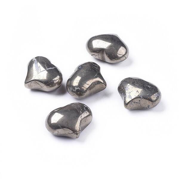 Natural Pyrite Heart Love Stone