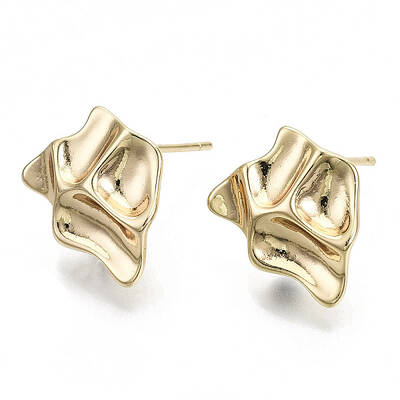 Brass Stud Earring Findings