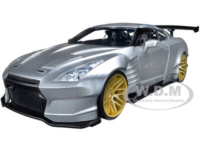 2009 Nissan GT-R (R35) Ben Sopra Silver I Love the 2000's Series 1/24 Diecast Model Car by Jada