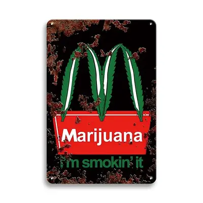 Vintage Tin Sign, 1 Count Metal Wall Art, Decorative Plaque, Wall Hanging for Bar, Home Decor, Farmhouse, House Decor