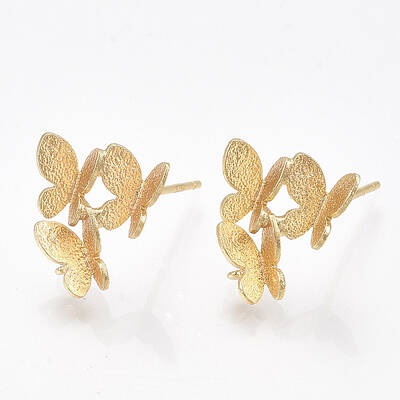 Brass Stud Earring Findings