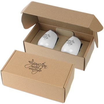 36 Customized Stainless Steel Stemless Wine Glasses Gift Box Set - ...