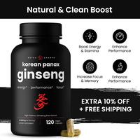 NutraChamps Korean Red Panax Ginseng Capsules | Energy, Focus, Performance, Vitality & Immune Support | Ginsenoside Extract |...