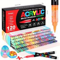 Acrylic Paint Marker Pen Set, 72/120/168 Colors/set Acrylic Paint Marker Pen, Suitable for Various Surface, Art Supplies for ...