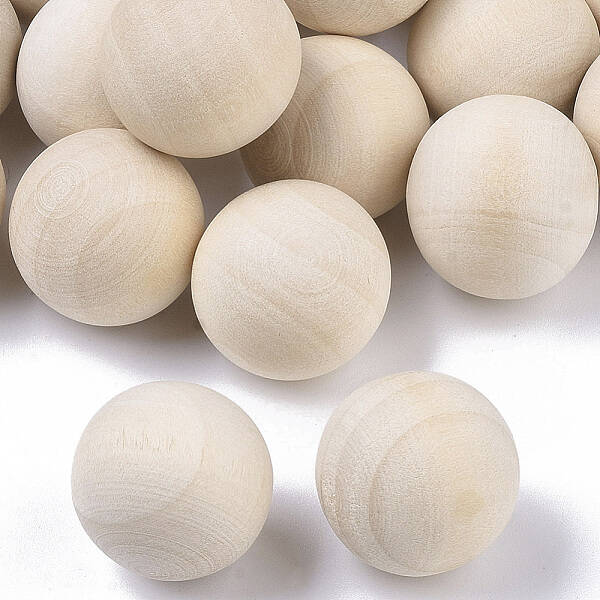 Natural Wooden Round Ball