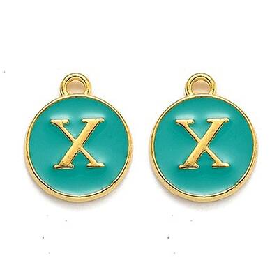 Golden Plated Alloy Enamel Charms