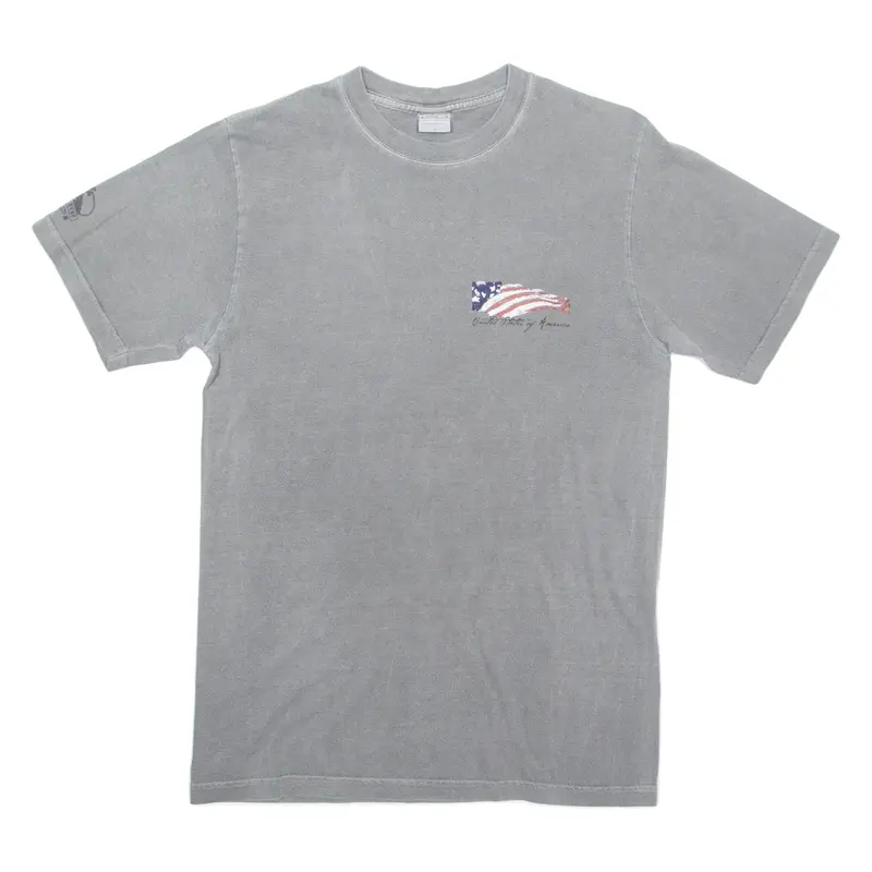 CRAZY SHIRT Mens T-Shirt Grey USA S