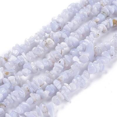 Natural Blue Lace Agate Beads Strands