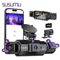 Dash Cam Front and Rear, Full HD Dual Dash Camera for Cars Built-in WiFi, 64GB Card, Car Camera with 4\
