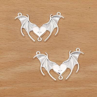 Zinc Alloy Bat Pendants