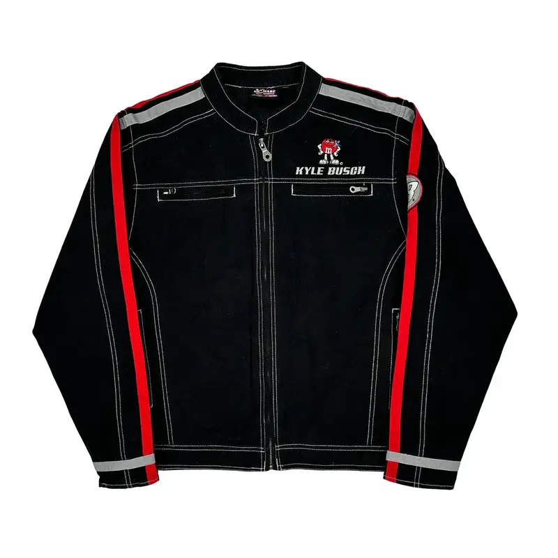Chase Authentics Nascar Jacket - Large Black Polyester
