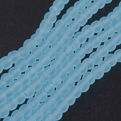Transparent Glass Bead Strands