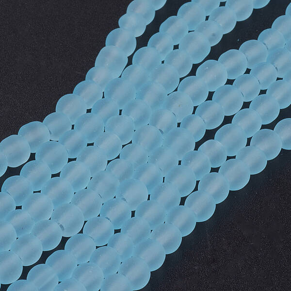 Transparent Glass Bead Strands