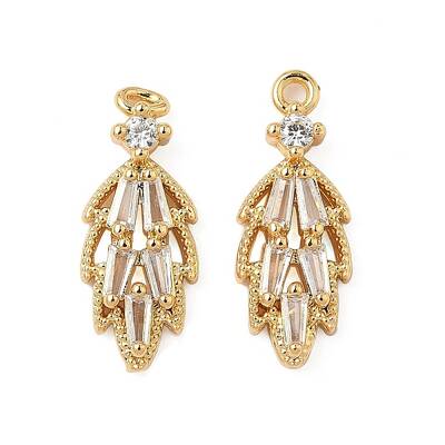 Brass Micro Pave Cubic Zirconia Pendants