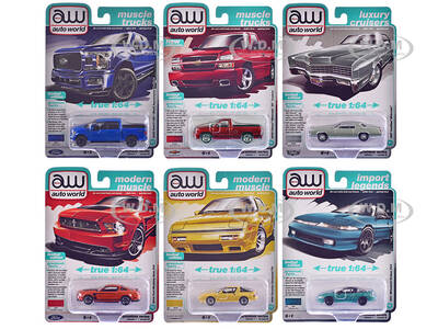 Auto World Premium 2025 Release 1 Set B of 6 pieces 1/64 Diecast Model Cars by Auto World